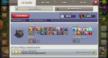 Conta Clash of Clans CV 9