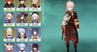 Ar45. Zhongli, kazuha, diluc, mona e kokomi