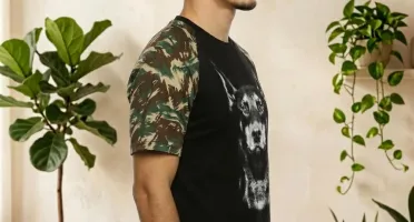 Camiseta Raglan Doberman