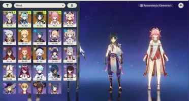Genshin impact YAE MIKO + EULA + XIAO + ARCO DE AMOS - AR50
