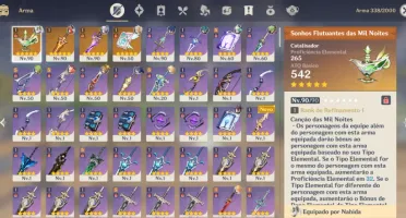 Conta Genshin EndGame Ayaka+BIs, Nahida+Bis,Nilou+Bis e mt+