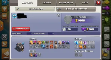 Conta Clash royale + Clash of clans