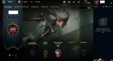 Conta lol lvl 30 unrranked - com 11k de EA + Baús e Mais...
