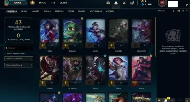 Conta lol lvl 30 unrranked - com 11k de EA + Baús e Mais...