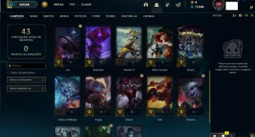 Conta lol lvl 30 unrranked - com 11k de EA + Baús e Mais...