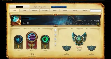 Conta league of legends PLAT I