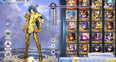 SAINT SEIYA AWAKENING - COM GEMAS AVANÇADAS E LIVROS