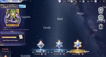 SAINT SEIYA AWAKENING - COM GEMAS AVANÇADAS E LIVROS