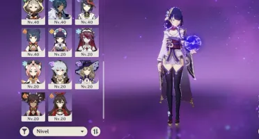 Ar50. Shogun Raiden + cortadora de grama, Xiao, Mona e Diluc