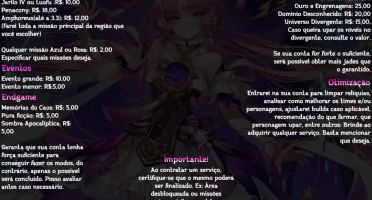 Serviços Megistus - Honkai Star Rail