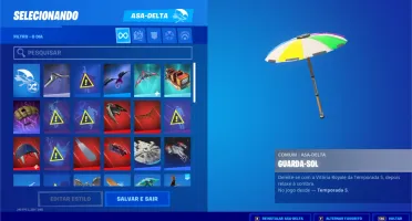 Conta Fortnite com 121 Skins + Presentes de Natal 2021