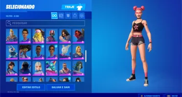 Conta Fortnite com 121 Skins + Presentes de Natal 2021