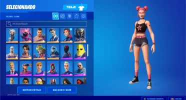 Conta Fortnite com 121 Skins + Presentes de Natal 2021