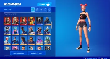 Conta Fortnite com 121 Skins + Presentes de Natal 2021