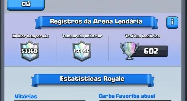 Conta Clash Royale, Todas as Lendárias, 4000+ , dono de clã.