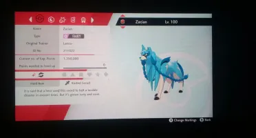 Zacian e Zamazenta shiny Pokémon Sword Shield Scarlet Violet