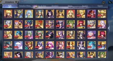Conta Saint Seya awakening LV 70