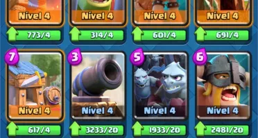 LEVEL 12 + FULL DECK + TODAS CARTAS + 1450 Gemas