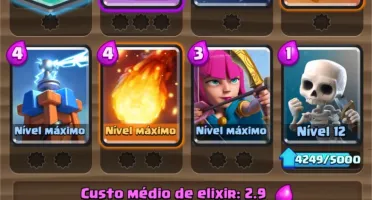 LEVEL 12 + FULL DECK + TODAS CARTAS + 1450 Gemas