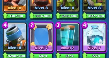 LEVEL 12 + FULL DECK + TODAS CARTAS + 1450 Gemas