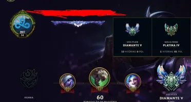 Conta League of Legends Diamante 5 - LOL - diamante v