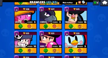 Conta Brawl star 21,5k todos brawlers