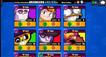 Conta Brawl star 21,5k todos brawlers