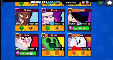 Conta Brawl star 21,5k todos brawlers