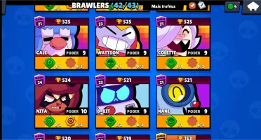 Conta Brawl star 21,5k todos brawlers