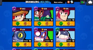 Conta Brawl star 21,5k todos brawlers
