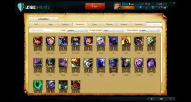 Unrankd Champios -> 24 Skins -> 4 E-mail Não Confirmado