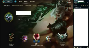 Conta de LoL - 117 Champions e 55 Skins