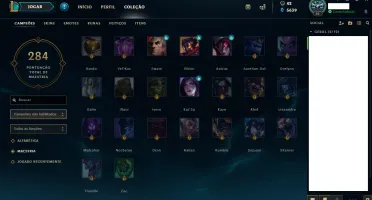 Conta de LoL - 117 Champions e 55 Skins