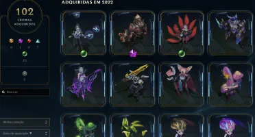 CONTA LOL - 400+ skins - 10 miticas