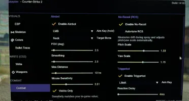 CS2 - ESP, Aimbot, No-Recoil, Visuals ++ cheat/hack