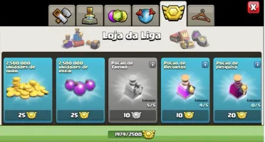 COC 14 2K DE GEMAS 1900 MEDALHAS DE LIGA!!