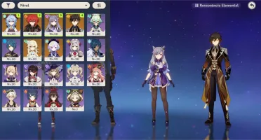 ❄Ganyu+Zhongli com Lança prismática+Diluc+Keqing+Qiqi❄AR35