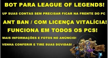 BOT PARA UPAR CONTAS DE LOL NV 30 (FUNCIONANDO)