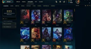 Conta League of Legends - BR Todos os Campeões e +1000 skins