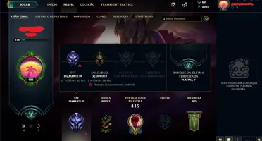 Conta de LOL unranked c/ 173 skins c/ e-mail valido