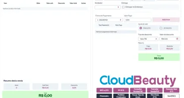Cloud Beauty - Sistema Web ERP para todo o Setor de Beleza