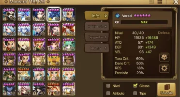 Conta de Summoners War
