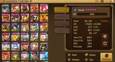 Conta de Summoners War