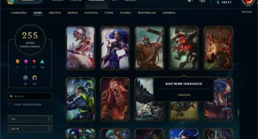 Conta LOL 255 SKINS FOD@S