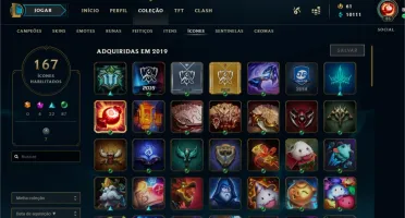 Conta LOL 255 SKINS FOD@S