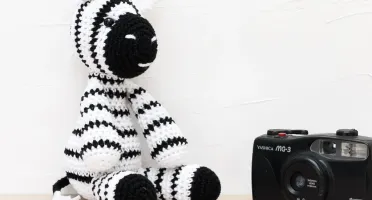 Zebra em Amigurumi