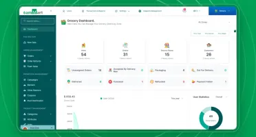 SaaS de Entrega de Alimentos e Compras com Múltiplos Fornece