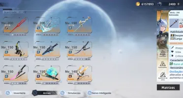 Conta TOF | End Game | Armas bem upadas, matrizes, ekips ++
