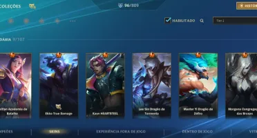 WILD RIFT - 96 Skins, 9 lendarias, nivel 165, Esmeralda 3...