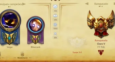 Conta League of Legends Gold 5, 142 skins todos os campeões